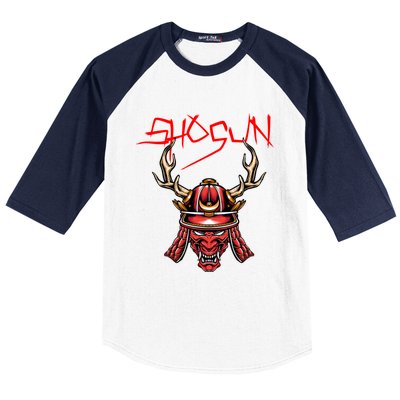 Ninja Shogun Design Mixed Martial Arts Samurai Funny Gift Baseball Sleeve Shirt