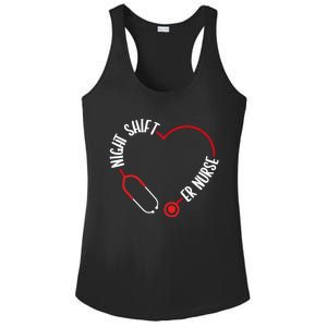 Night Shift Er Nurse Emergency Medical Nurse Er Technician Gift Ladies PosiCharge Competitor Racerback Tank