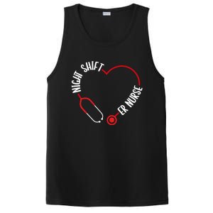 Night Shift Er Nurse Emergency Medical Nurse Er Technician Gift PosiCharge Competitor Tank