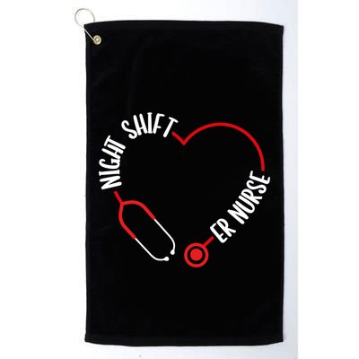 Night Shift Er Nurse Emergency Medical Nurse Er Technician Gift Golf Towel