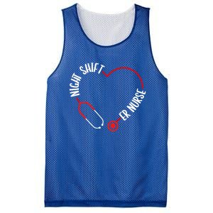 Night Shift Er Nurse Emergency Medical Nurse Er Technician Gift Mesh Reversible Basketball Jersey Tank