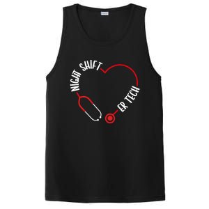 Night Shift Er Tech Emergency Medical Nurse Er Nursing Gift PosiCharge Competitor Tank