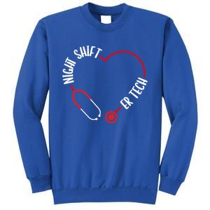 Night Shift Er Tech Emergency Medical Nurse Er Nursing Gift Sweatshirt