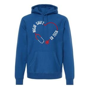 Night Shift Er Tech Emergency Medical Nurse Er Nursing Gift Premium Hoodie