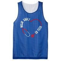 Night Shift Er Tech Emergency Medical Nurse Er Nursing Gift Mesh Reversible Basketball Jersey Tank