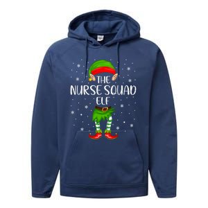 Nurse Squad Elf Xmas Party Matching Family Christmas Gift Performance Fleece Hoodie