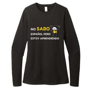 No Sabo EspañOl Womens CVC Long Sleeve Shirt