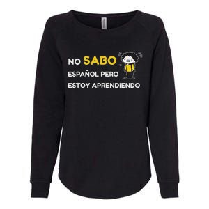 No Sabo EspañOl Womens California Wash Sweatshirt