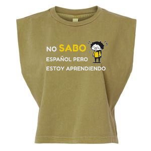 No Sabo EspañOl Garment-Dyed Women's Muscle Tee