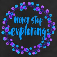 Never Stop Exploring Travel Adventure Meaningful Gift Adult Drive Performance Visor