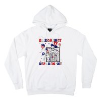 Nurse Skeleton Emergency Department 4th Of July Hoodie