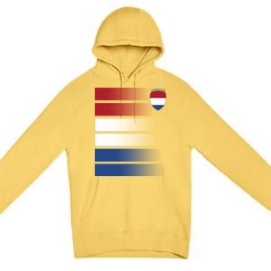 Netherlands Soccer Fan Team Jersey Premium Pullover Hoodie