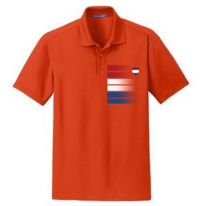 Netherlands Soccer Fan Team Jersey Dry Zone Grid Polo