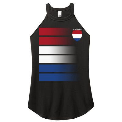 Netherlands Soccer Fan Team Jersey Women's Perfect Tri Rocker Tank