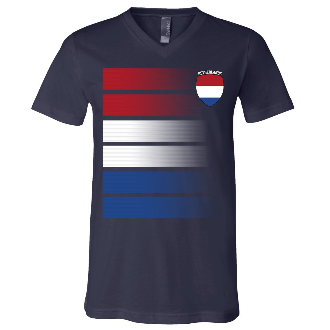 Netherlands Soccer Fan Team Jersey V-Neck T-Shirt