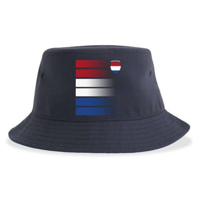 Netherlands Soccer Fan Team Jersey Sustainable Bucket Hat