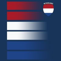 Netherlands Soccer Fan Team Jersey Button