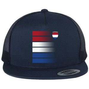 Netherlands Soccer Fan Team Jersey Flat Bill Trucker Hat