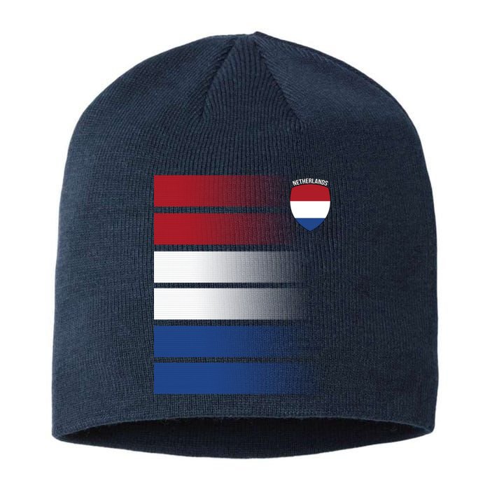 Netherlands Soccer Fan Team Jersey Sustainable Beanie