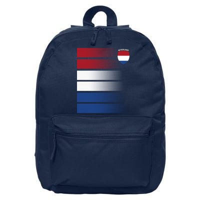 Netherlands Soccer Fan Team Jersey 16 in Basic Backpack