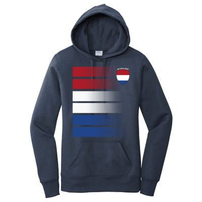 Netherlands Soccer Fan Team Jersey Women's Pullover Hoodie