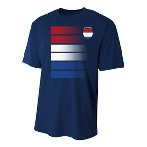 Netherlands Soccer Fan Team Jersey Youth Performance Sprint T-Shirt