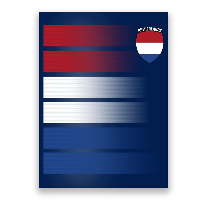 Netherlands Soccer Fan Team Jersey Poster