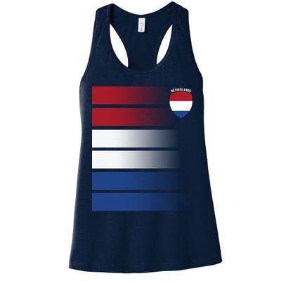 Netherlands Soccer Fan Team Jersey Womens Tank Top