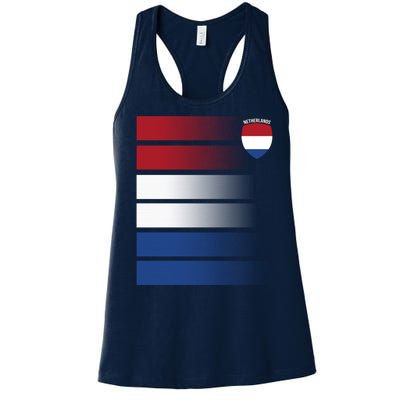 Netherlands Soccer Fan Team Jersey Women's Racerback Tank