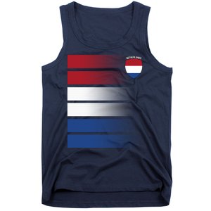 Netherlands Soccer Fan Team Jersey Tank Top