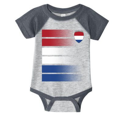 Netherlands Soccer Fan Team Jersey Infant Baby Jersey Bodysuit