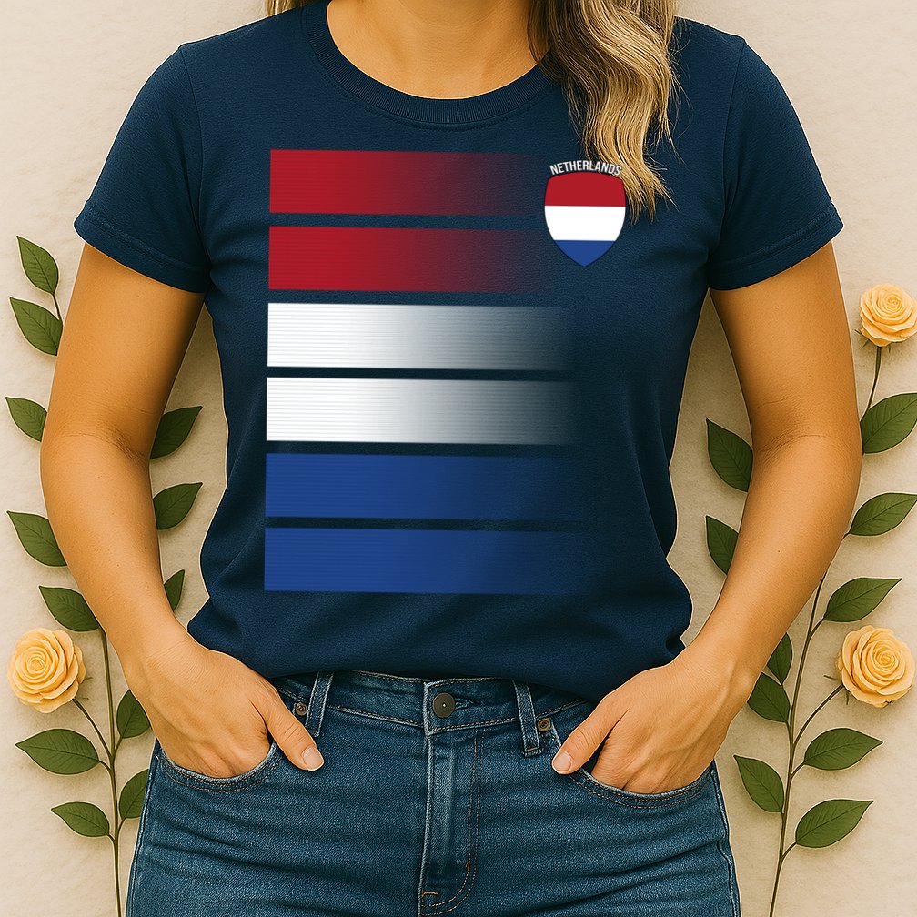 Netherlands Soccer Fan Team Jersey Womens T-Shirt