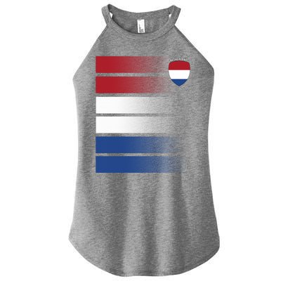 Netherlands Soccer Fan Team Jersey Women's Perfect Tri Rocker Tank