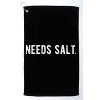 Needs Salt Funny Cooking Chef Assistant Baker Master Cook Golf Towel