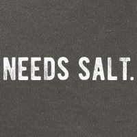 Needs Salt Funny Cooking Chef Assistant Baker Master Cook Cotton Canvas Backpack
