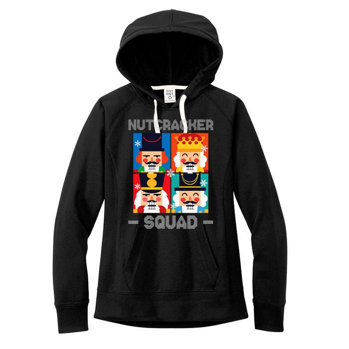 Nutcracker Squad Funny Christmas Holiday Women's Fleece Hoodie