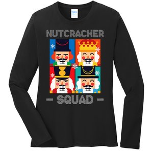 Nutcracker Squad Funny Christmas Holiday Ladies Long Sleeve Shirt