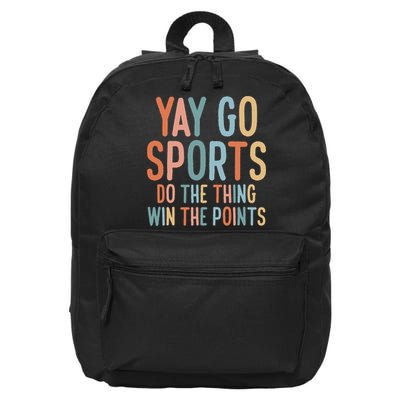Non Sports Fan Go Sports Yay Sports 16 in Basic Backpack