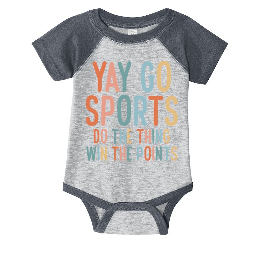 Non Sports Fan Go Sports Yay Sports Infant Baby Jersey Bodysuit