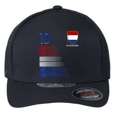 Netherlands Soccer Fans Jersey Dutch Flag Football Lovers Flexfit Unipanel Trucker Cap