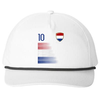 Netherlands Soccer Fans Jersey Dutch Flag Football Lovers Snapback Five-Panel Rope Hat