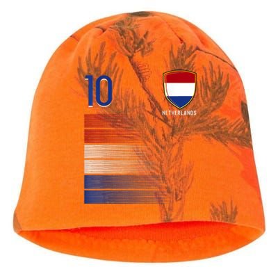 Netherlands Soccer Fans Jersey Dutch Flag Football Lovers Kati - Camo Knit Beanie