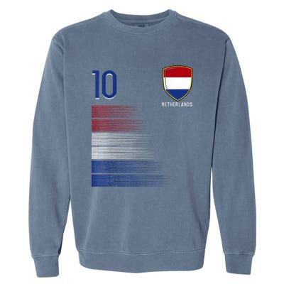 Netherlands Soccer Fans Jersey Dutch Flag Football Lovers Garment-Dyed Sweatshirt