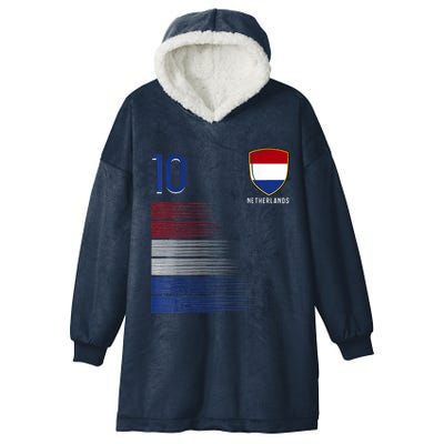 Netherlands Soccer Fans Jersey Dutch Flag Football Lovers Hooded Wearable Blanket