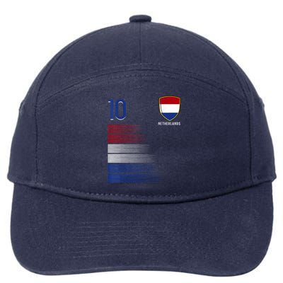 Netherlands Soccer Fans Jersey Dutch Flag Football Lovers 7-Panel Snapback Hat