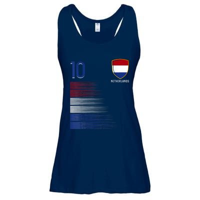 Netherlands Soccer Fans Jersey Dutch Flag Football Lovers Ladies Essential Flowy Tank