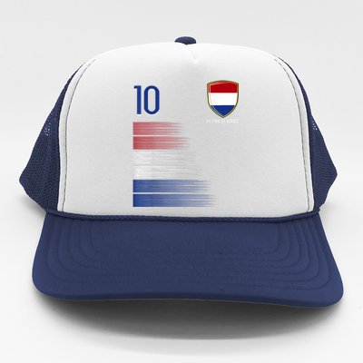 Netherlands Soccer Fans Jersey Dutch Flag Football Lovers Trucker Hat