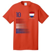 Netherlands Soccer Fans Jersey Dutch Flag Football Lovers Tall T-Shirt