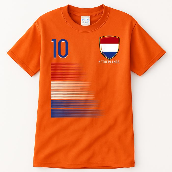 Netherlands Soccer Fans Jersey Dutch Flag Football Lovers Tall T-Shirt