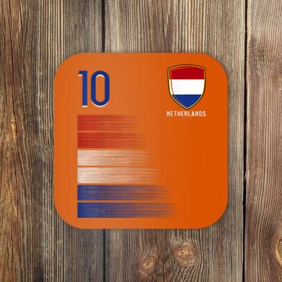 Netherlands Soccer Fans Jersey Dutch Flag Football Lovers Coaster